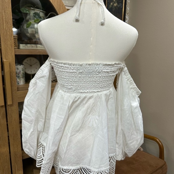 Waimari Panarea White Off-Shoulder Blouse size small sold out on revolve - Picture 8 of 12